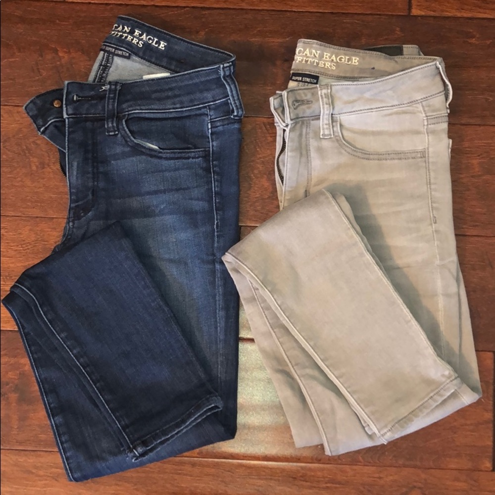 2 pair American Eagle Jeggings